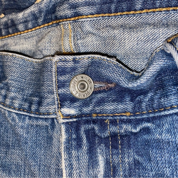 Ralph Lauren Denim & Supply Straight Leg Distressed Men’s Jeans - Picture 7 of 11